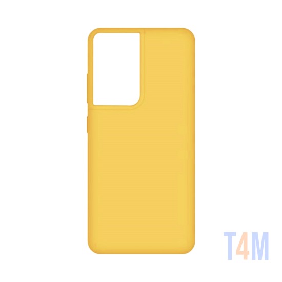 Funda de Silicona para Samsung Galaxy S21 Ultra Amarillo
